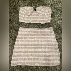 Zara two piece skirt set